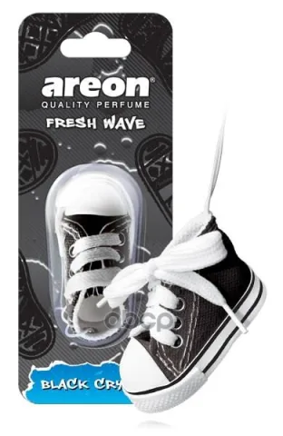 Ароматизатор "AREON FRESH WAVE" (кеды) Черный кристалл KED-901