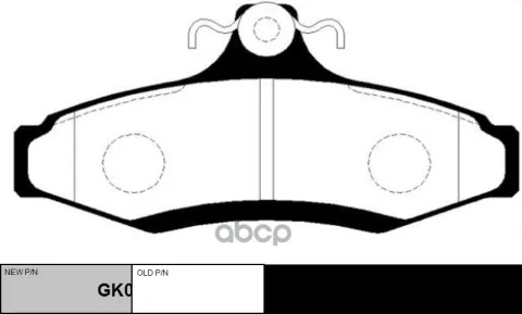 Колодки тормозные дисковые CHEVROLET Astra 1999 - 2005 / Zafira 2001 - 2006 / DAEWOO Nubira 1999 - 2 — фотография товара