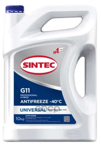 Антифриз Sintec Antifreeze Universal G11 blue -40 (старый арт. 800515)