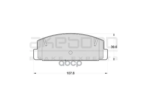 Колодки тормозные дисковые задние ПОДХОДЯТ ДЛЯ MAZDA 6 (GG, GH) AN-219K — фотография товара