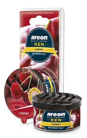 Ароматизатор "AREON GEL KEN BLISTER" (внутри ароматиз. дерево) "Вишня", 704-AKB-02