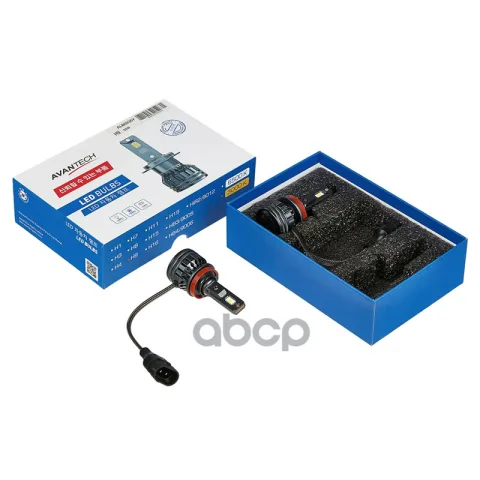 Лампа светодиодная  LED Avantech H9 12V 35W, 4300K 3500lm (комплект 2 шт.)