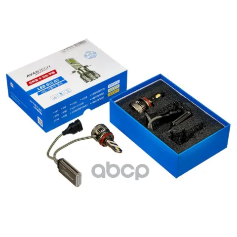 Лампа светодиодная  LED Avantech H8 12V/24V 45W, 3000К (комплект 2 шт.)