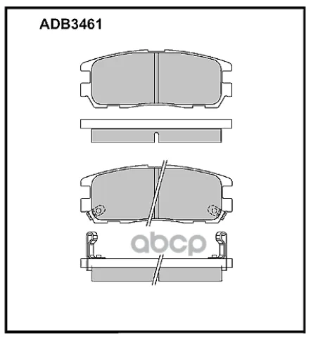 Колодки тормозные задние Opel Frontera A 92-> / Isuzu Trooper 83-91 / Haval H3 09->  H5 10-14  Safe