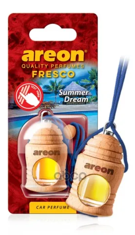 Ароматизатор "AREON FRESCO" флакон с деревянной крышкой "Летняя мечта (Саммер дрим)"  051-337 — фотография товара