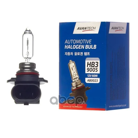 Лампа головного света Avantech 9005 (HB3) 12V 60W