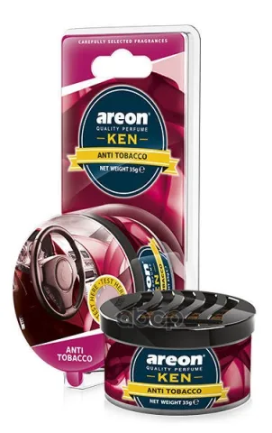 Ароматизатор AREON KEN Antitobacco (Антитабак) сухой в банке ЧЗ ОСУ