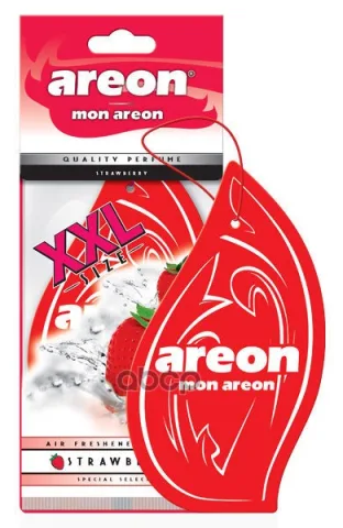 Ароматизатор "AREON MON XXL" бумажный  "Клубника" 064-307 (мин.упак.10шт) — фотография товара