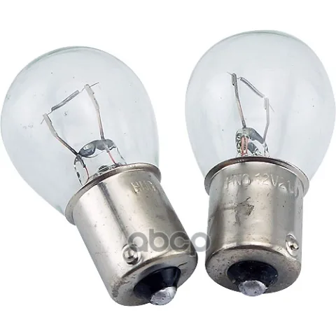Лампа накаливания "Standart", P21W, BA15s, 12V, 2шт., AutoStandart, 106031