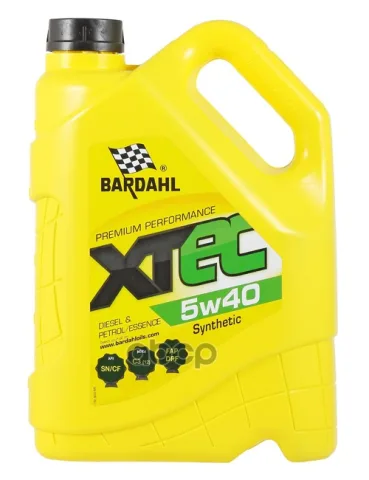 Bardahl XTEC SN/CF 5W40 (5л) 36343