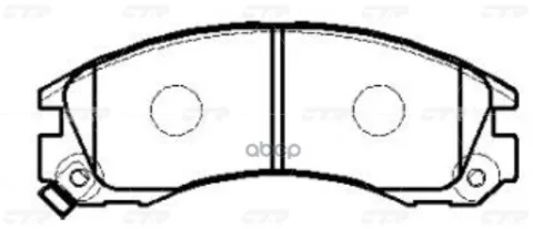 Колодки тормозные MITSUBISHI Galant 1988 ~ 1996 / FTO 1994 ~ 2001 / Eclipse 1991 ~ 1994