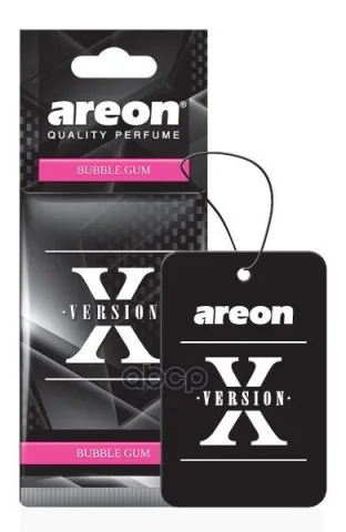 Ароматизатор "AREON REFRESHEMENT X-VERSION" бумажный "Bubble Gum"  AXV-003 (мин.упак.10шт)