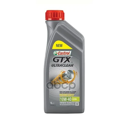Масло моторное CASTROL GTX ULTRACLEAN 10W-40 1л.