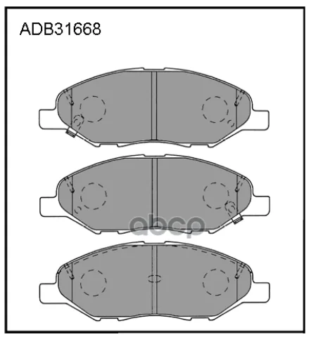 Колодки тормозные передние LADA Vesta NG 15->  Iskra 25-> / Nissan Micra 03-10  Note 06-12  Tiida 04