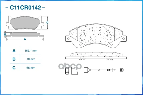 Колодки тормозные перед., Low Metallic FORD TRANSIT Фургон (FA_ _) 10/11-, FORD TRANSIT Фургон (FA_ — фотография товара