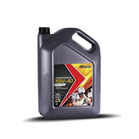 Моторное масло AKross 15W-40 Professional CI-4/SL 5 л (дизель) — фотография товара