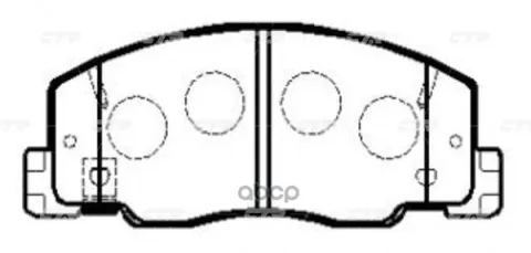 Колодки тормозные дисковые TOYOTA Estima 1992 - 1999 / Land Cruiser Prado 1990 - / Lite/Townace 1990 — фотография товара