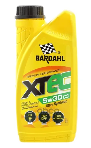 Масло моторное Bardahl XTEC 5W30 C3 синтетика (1л)