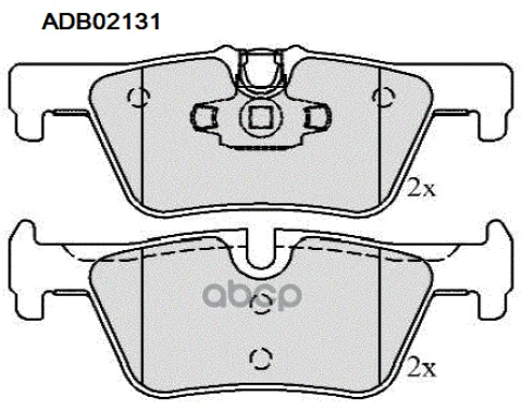 Колодки тормозные задние BMW 1 (F20) 11-19  (F21) 11-> / BMW 3 (F30) 11-18  (G20  G28) 18-> / BMW 4
