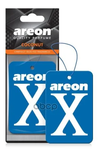 Ароматизаторы для автомобиля AREON "X-VERSION"  (/704-AXV-013/ BLUE - Coconut ) (мин.упак.10шт)