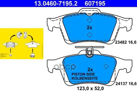 Колодки зад.FORD FOCUS C-MAX/MAZDA 3/VOLVO S40,V40