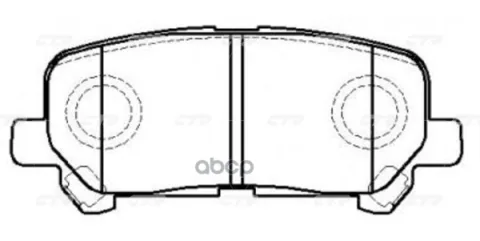 Колодки тормозные HONDA Accord 2008 ~ 2013 ACURA TLX 2014 ~ 2020 зад.прав.лев. (старый арт. CKHO-84) GK0401 — фотография товара