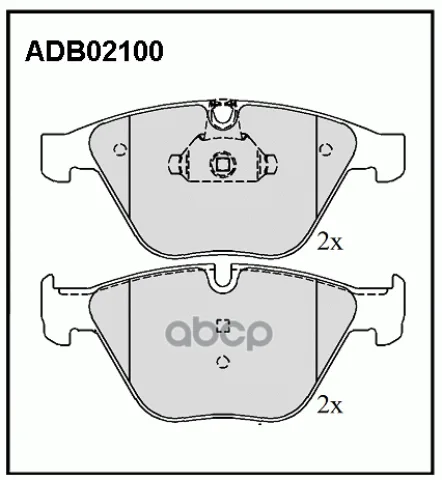 Колодки тормозные BMW 1/3/5/X1/Z4 FR 02/04-