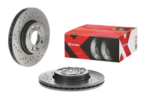 Диск тормозной передн. серии Brembo Xtra (перфорированный) NISSAN (DFAC) SUNNY (N17) 12/10-> / NISSA