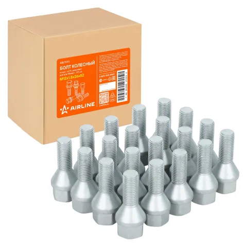 Болт колесный M12x1,5x26x52, конус, кл.19, дакромет для а/м Nissan (ABLT013)