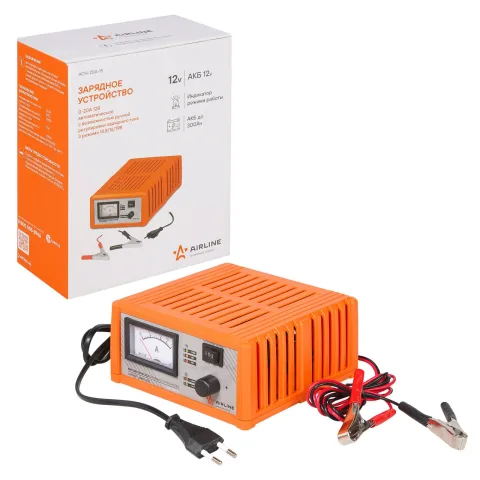 Зарядное устройство 20А 12V ручная регулировка, импульсное, амперметр (3 режима 14,8/16/19V) (Airline) ACH-20A-15