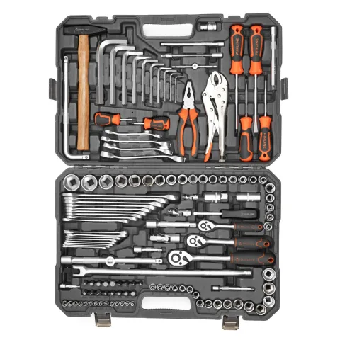 Набор инструментов 132 предмета (головки 1/2", 1/4", 3/8" кейс (AIRLINE)