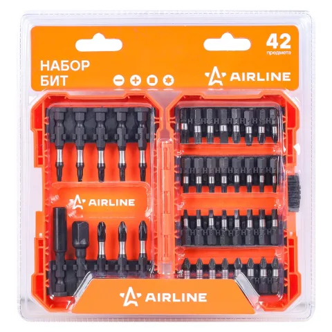 Набор бит 42пр. (PH, SL, TORX, SQUARE), пласт. кейс (ATCA027)