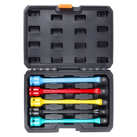 Набор удлинителей торсионных ударных 90-135Нм 1/2"DR L=200мм, 5пр. пласт.кейс. (ATAS452)