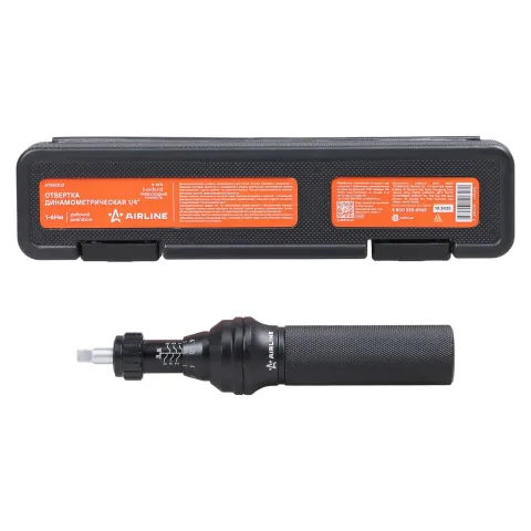 Отвертка динамометрическая 1/4" 1-6Нм, кейс (ATBN303)