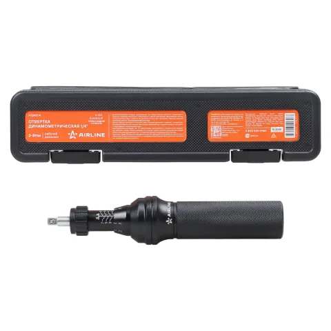 Отвертка динамометрическая 1/4" 2-8Нм, кейс (ATBN304)