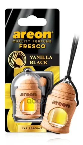 Ароматизатор "AREON FRESCO" флакон с деревянной крышкой "Ванилла блэк" 051-331