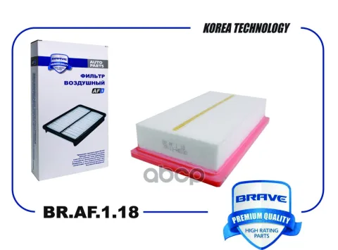 Фильтр воздушный BR.AF.1.18 28113-H8100 Hyundai Solaris II 17-, KIA Rio IV 17- — фотография товара