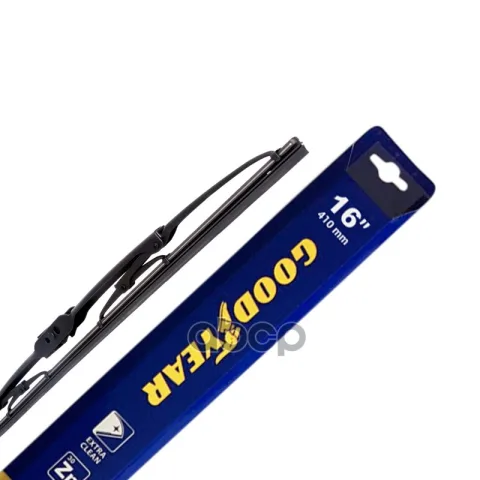 Каркасная щетка стеклоочистителя Goodyear FRAME 16"/41 cm всесезонная, 3 переходника, GY000316