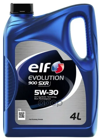 Масло моторное синтетическое ELF EVOLUTION 900 SXR 5W-30 4л (10160501, 216643) 11080501