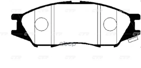 Колодки тормозные NISSAN Almera 2006 ~ 2016 / Bluebird Sylphy 2000 ~ 2005 / Cube 1999 ~ 2002 / Expert перед прав.лев. (старый арт. CKSS-4) GK0978 — фотография товара