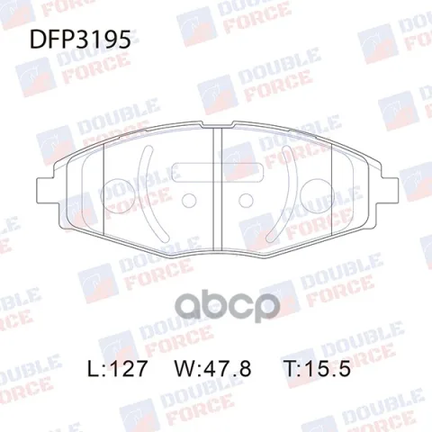 Колодки тормозные дисковые передние Double Force