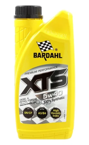 Масло моторное Bardahl XTS 5W40 A3/B4 синтетика (1л)