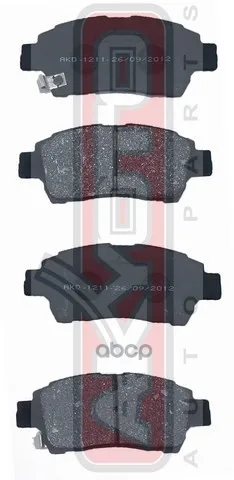 Колодки тормозные дисковые передние TOYOTA TOYOTA YARIS NCP10/SCP10 1999-2005