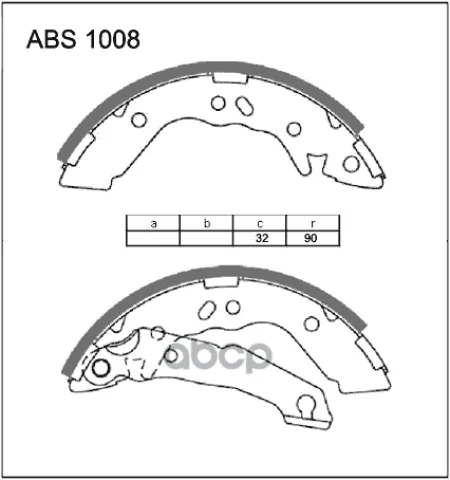 Колодкиторм. барабан. HYUNDAI Accent 1994-12