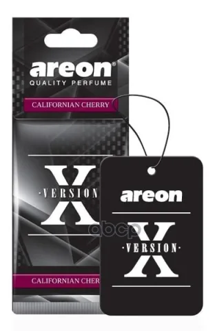 Ароматизатор "AREON REFRESHEMENT X-VERSION" бумажный " Вишня Калифорния"  AXV-008 (мин.упак.10шт)