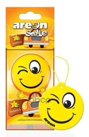Ароматизатор "AREON SMILE RING"  "Ваниль" 704-311  (мин.упак.10шт)