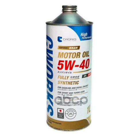Масло моторное SUPERIA CWORKS MOTOR OIL 5W-40 SP/CF  1L
