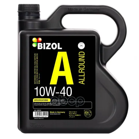 Масло моторное Allround 10W-40 SN A3/B4 MA2 (4л)