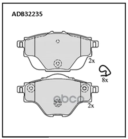 Колодки тормозные задние Peugeot 3008 II 16->  308 II  5008 II  508 II / Geely Emgrand GT 15-> / Cit