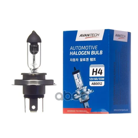 Лампа головного света Avantech H4 (HB2) 12V 60/55W